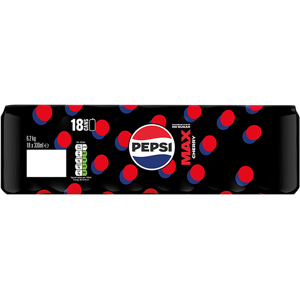 Pepsi Max Cherry 18 x 330 ml Multipack (330 ml each), 18 Pack Pepsi Max Cherry 18 x 330 ml Multipack (330 ml each), 18 Pack