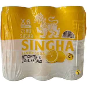 SINGHA Original Lemon Soda 330ml x 6pcs SINGHA Original Lemon Soda 330ml x 6pcs