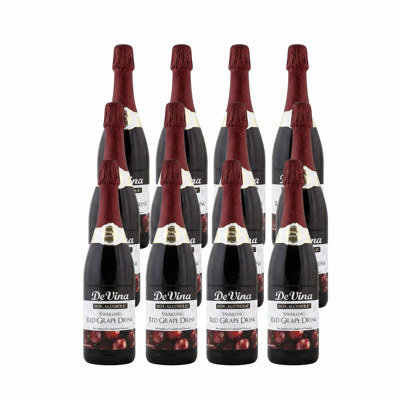 DeVina Sparkling Red Grape Drink 12 Bottles DeVina Sparkling Red Grape Drink 12 Bottles