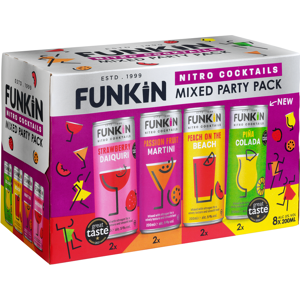Funkin Cocktails Mixed Party Pack 8X200ml Funkin Cocktails Mixed Party Pack 8X200ml