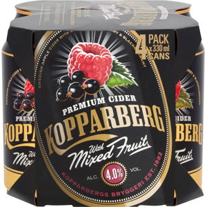 Kopparberg Premium Cider with Mixed Fruit 4 X 330ml Kopparberg Premium Cider with Mixed Fruit 4 X 330ml