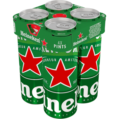 Heineken Beer (ABV 5%) 4x568ml Heineken Beer (ABV 5%) 4x568ml