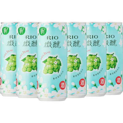 Rio Tipsy Green Grape Jasmine Cocktail 6x330ml Rio Tipsy Green Grape Jasmine Cocktail 6x330ml