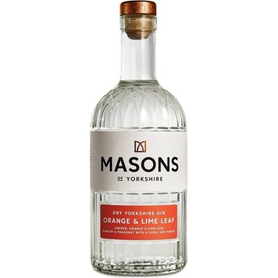 Masons Of Yorkshire Orange And Lime Leaf gin 70cl Masons Of Yorkshire Orange And Lime Leaf gin 70cl
