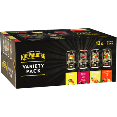 Kopparberg Variety 12 X 330ml (Abv 3.4%) Kopparberg Variety 12 X 330ml (Abv 3.4%)