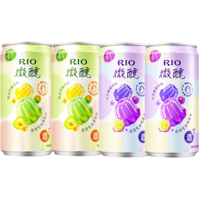 Rio Tipsy Jelly Cocktails Mixed Flavor (Osmanthus Green Plum+ Grape) 4x250ml Rio Tipsy Jelly Cocktails Mixed Flavor (Osmanthus Green Plum+ Grape) 4x250ml