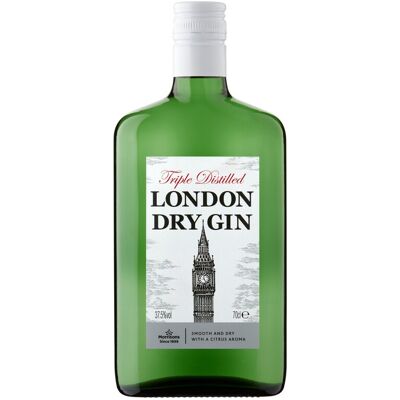 Morrisons London Dry gin 37.5% 70cl Morrisons London Dry gin 37.5% 70cl