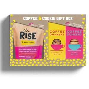 RISE Coffee Box Coffee & Cookie Gift Set (1 x 250g Medium Roast Ground Coffee, 1 x Choc Rocks Dunkers, 1 x Salted Butter Dunkers) RISE Coffee Box Coffee & Cookie Gift Set (1 x 250g Medium Roast Ground Coffee, 1 x Choc Rocks Dunkers, 1 x Salted Butter Dunkers)