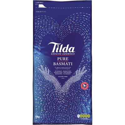 Tilda Oryginal Basmati Rice - 10kg - Gluten Free Tilda Oryginal Basmati Rice - 10kg - Gluten Free
