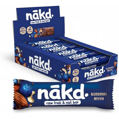 nākd. Nakd Blueberry Muffin 18 x 35g nākd. Nakd Blueberry Muffin 18 x 35g