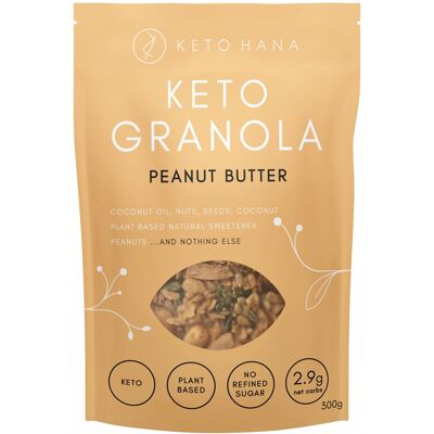 Keto Hana Peanut Butter Keto Granola 300g Keto Hana Peanut Butter Keto Granola 300g