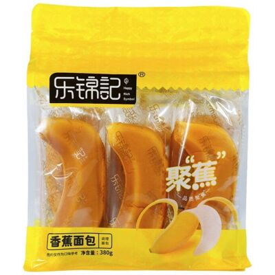 LeJinJi Banana Bread Loaf, 380g Soft Moist Snack Cake for Breakfast & Tea Time LeJinJi Banana Bread Loaf, 380g Soft Moist Snack Cake for Breakfast & Tea Time