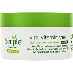 Simple Kind to Skin Night Cream Vital Vitamin 50ml Simple Kind to Skin Night Cream Vital Vitamin 50ml