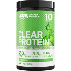 Optimum Nutrition Clear Plant Protein Nutrition Powder Lime Sorbet Flavour - 280g Optimum Nutrition Clear Plant Protein Nutrition Powder Lime Sorbet Flavour - 280g