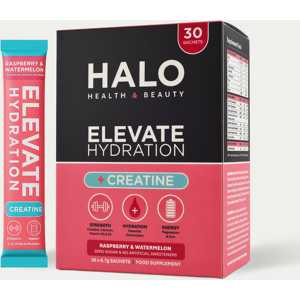 HALO Elevate Hydration Creatine Sachets Raspberry & Watermelon Flavour - 30 Sachets HALO Elevate Hydration Creatine Sachets Raspberry & Watermelon Flavour - 30 Sachets