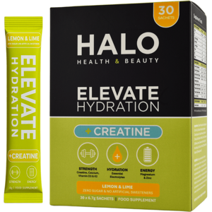 HALO Elevate Hydration Creatine Sachets Lemon & Lime Flavour - 30 Sachets HALO Elevate Hydration Creatine Sachets Lemon & Lime Flavour - 30 Sachets