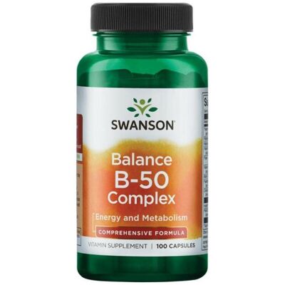 Swanson B-50 Complex - Vitamin B-50 - 100 Capsules Swanson B-50 Complex - Vitamin B-50 - 100 Capsules