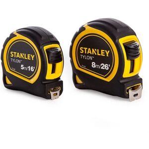 Stanley Tylon™ Pocket Tapes 5m/16ft + 8m/26ft (Twin Pack) Stanley Tylon™ Pocket Tapes 5m/16ft + 8m/26ft (Twin Pack)