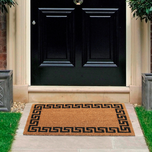 Coco & Coir Doormat Aztec Wall Natural/Black Coco & Coir Doormat Aztec Wall Natural/Black