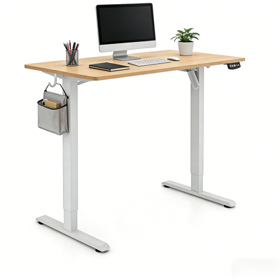 ochama Electric Standing Desk, Oak Colour, 120*60cm, Full Board Tabletop, 2-Level Memory Height, 70KG Load Capacity, UK Standard & CE Dual Certification, Eco-Friendly Tabletop, Desk for Office / Study / Gaming ochama Electric Standing Desk, Oak Colour, 120*60cm, Full Board Tabletop, 2-Level Memory Height, 70KG Load Capacity, UK Standard & CE Dual Certification, Eco-Friendly Tabletop, Desk for Office / Study / Gaming