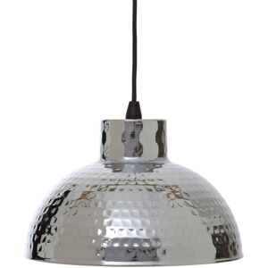 Interiors by Premier Pendant Light New Foundry Hammered Chrome Interiors by Premier Pendant Light New Foundry Hammered Chrome