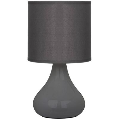 Maison by Premier Table Lamp Bulbus Ceramic Grey H:26cm Maison by Premier Table Lamp Bulbus Ceramic Grey H:26cm