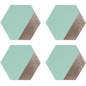 Maison by Premier Dipped Jade and Silver Placements Set of 4 Maison by Premier Dipped Jade and Silver Placements Set of 4