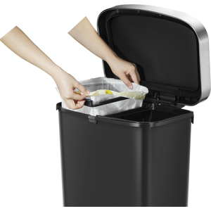 EKO Hana Recycling Bin 25+25L - Black EKO Hana Recycling Bin 25+25L - Black