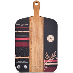 Cole & Mason Barkway Medium Double Sided Wooden Chopping Board with Handle, Acacia Wood Cole & Mason Barkway Medium Double Sided Wooden Chopping Board with Handle, Acacia Wood