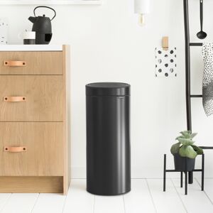 Brabantia Touch Bin New, 30L, Plastic Inner Bucket, Matt Black Brabantia Touch Bin New, 30L, Plastic Inner Bucket, Matt Black