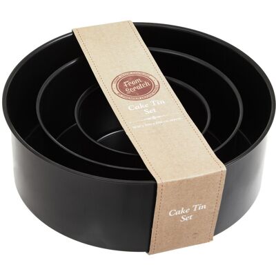 Maison by Premier Set Of Three Round Cake Tins Maison by Premier Set Of Three Round Cake Tins