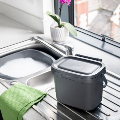 Addis New compost Caddy Metallic - Caddy Addis New compost Caddy Metallic - Caddy