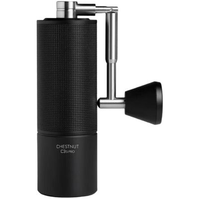 TIMEMORE Chestnut C3S Pro All-Metal Coffee Grinder Manual with Precise Grinding Adjustment, Stainless Steel and Conical Grinder, Foldable Handle Bean Container 25 g Coffee Grinder - Black TIMEMORE Chestnut C3S Pro All-Metal Coffee Grinder Manual with Precise Grinding Adjustment, Stainless Steel and Conical Grinder, Foldable Handle Bean Container 25 g Coffee Grinder - Black