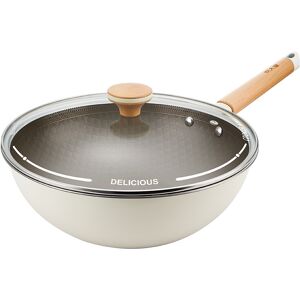 COOKER KING Lingbai Honeycomb Ceramic Wok 30cm COOKER KING Lingbai Honeycomb Ceramic Wok 30cm