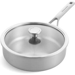 KitchenAid Multiply Skillet 24cm/3.1L with Lid Uncoated KitchenAid Multiply Skillet 24cm/3.1L with Lid Uncoated