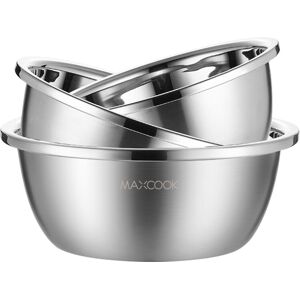 Maxcook Set of 3pcs Stainless Steel Mixing Bowl 20cm/22cm/24cm MCWS-3 Maxcook Set of 3pcs Stainless Steel Mixing Bowl 20cm/22cm/24cm MCWS-3