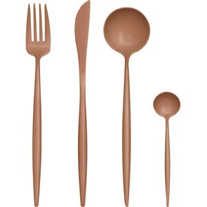Interiors by Premier 16 Piece Matte Pink Finish Cutlery Set Interiors by Premier 16 Piece Matte Pink Finish Cutlery Set