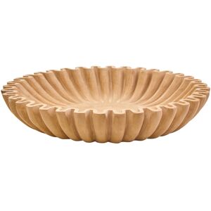 Fifty Five South Decorative Bowl Savio Fluted Marble Ochre Large Fifty Five South Decorative Bowl Savio Fluted Marble Ochre Large
