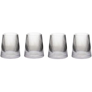 Maison by Premier Set of Four Ribbed Glass Tumblers Maison by Premier Set of Four Ribbed Glass Tumblers