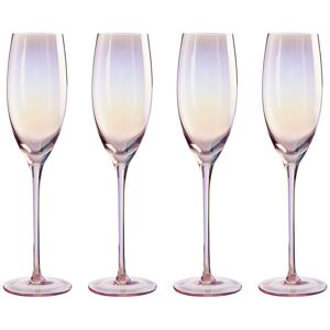 Maison by Premier Frosted Deco Set Of 4 Champagne Glasses Maison by Premier Frosted Deco Set Of 4 Champagne Glasses