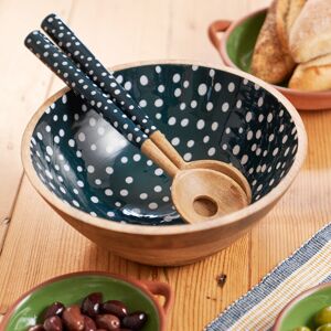 Dexam - Sintra Mango Wood Spotted - Ink Blue - Spotted - Salad Bowl Dexam - Sintra Mango Wood Spotted - Ink Blue - Spotted - Salad Bowl