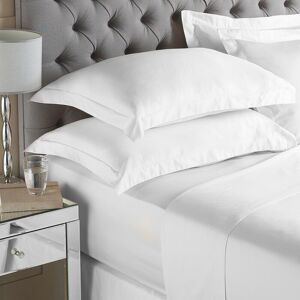 Paoletti Fitted Sheet 100% Cotton 200TC White King Paoletti Fitted Sheet 100% Cotton 200TC White King