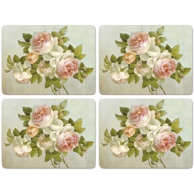 Pimpernel Antique Rose Set of 4 Large Placemats Pimpernel Antique Rose Set of 4 Large Placemats