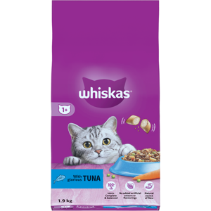 Whiskas 1+ Tuna Adult Dry Cat Food 1.9kg Whiskas 1+ Tuna Adult Dry Cat Food 1.9kg