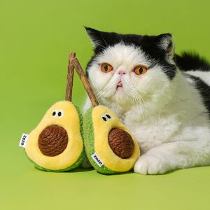 ZEZE Avocado Silvervine Ball Cat Toy, Natural Catnip Chew Play Toy ZEZE Avocado Silvervine Ball Cat Toy, Natural Catnip Chew Play Toy