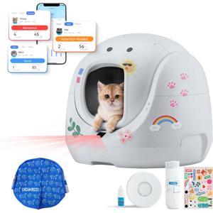Catlink SE Baymax Automatic Self-Cleaning Cat Litter Box, 70L Extra-Large for Multi-Cat Homes, Anti-Pinch Safety System, App Health Monitoring, OdorLock Tech, Low-Entry Design for Senior Cats & Kittens Catlink SE Baymax Automatic Self-Cleaning Cat Litter Box, 70L Extra-Large for Multi-Cat Homes, Anti-Pinch Safety System, App Health Monitoring, OdorLock Tech, Low-Entry Design for Senior Cats & Kittens
