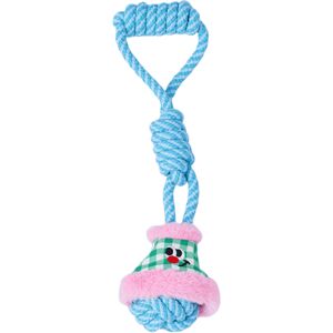 ZEZE Lantern Rope Knot Pet Toy, Interactive Chew Toy for Cats Dogs (Pink/Green) ZEZE Lantern Rope Knot Pet Toy, Interactive Chew Toy for Cats Dogs (Pink/Green)