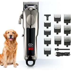 Blinkit Pet Hair Clipper Designed for Dense, Thick Hair / Low Noise, Rechargeable, Cordless Pet Trimmer (with Stainless Steel Blade) / Waterproof Pet Hair Clipper, Suitable for All Types of Dogs and Animals (Gunmetal) ZCC201. Blinkit Pet Hair Clipper Designed for Dense, Thick Hair / Low Noise, Rechargeable, Cordless Pet Trimmer (with Stainless Steel Blade) / Waterproof Pet Hair Clipper, Suitable for All Types of Dogs and Animals (Gunmetal) ZCC201.