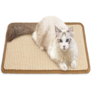 fukumaru Cat Scratching Mat, Sisal Fabric, Edged with Thread, 60×80cm fukumaru Cat Scratching Mat, Sisal Fabric, Edged with Thread, 60×80cm