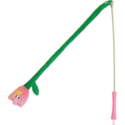 ZEZE Tulip Cat Teaser Wand, Feather Interactive Play Toy for Indoor Cats ZEZE Tulip Cat Teaser Wand, Feather Interactive Play Toy for Indoor Cats